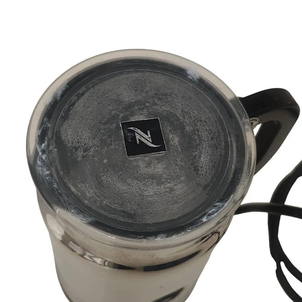 Nespresso Aeroccino Milk Frother Coffee Model 3102 Electric Chrome Tested Works